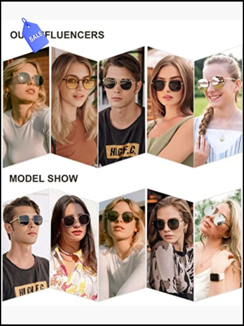 Trendy Square Sunglasses with UV400 Polarized Lenses Metal Frame